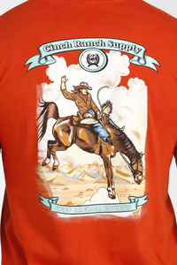 MEN'S CINCH RANCH SUPPLY TEE - RED