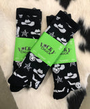 Lucky Chuck - GET WESTERN BLACK AND WHITE PERFORMANCE SOCKS