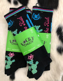 Lucky Chuck - TAKE THE RISK BLACK PERFORMANCE SOCKS