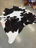 Genuine Cowhide Floor Rug - Black and White