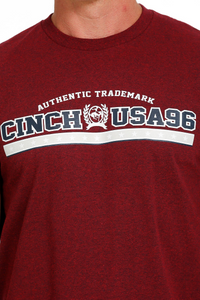 MEN'S CINCH USA TEE - RED