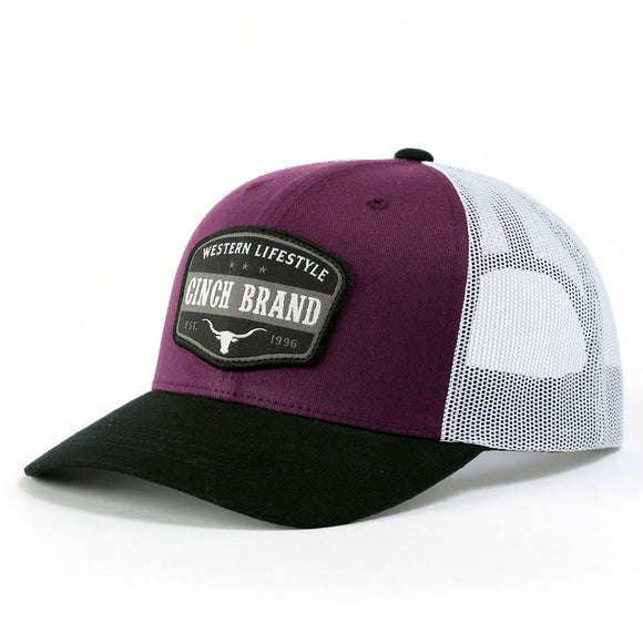 Cinch Men's Purple Western Lifestyle Trucker Cap