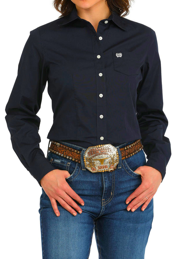 Cinch Ladies Arena Shirt - Navy