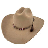 Horsehair Beaded Hat Band - Red Roan