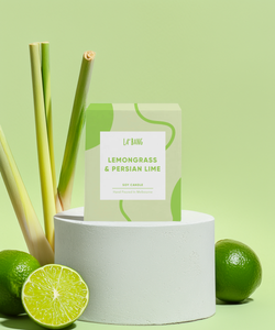 Wooden wick Candle - Lemongrass & Persian Lime