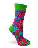 I'm a Delicate F..king Flower Ladies' Crew Socks