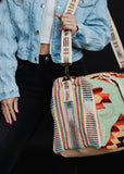 Panache Mint & Multicolored Aztec Duffel Bag - Dakota