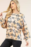 AV1171-JADEN WESTERN BUCKING HORSES PRINT SWEATSHIRT