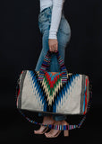 Panache Beige & Multicolored Aztec Duffel Bag