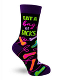 Eat a Bag of Dicks Sassy Women's Novelty Crew Socks