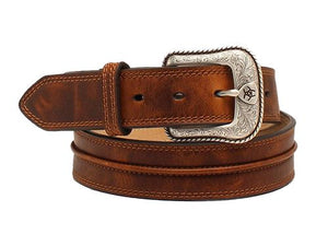 Ariat Mens Raised Centre Belt