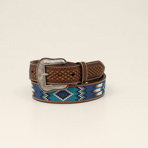 Ariat Mens Turquoise & Blue Southwestern Belt