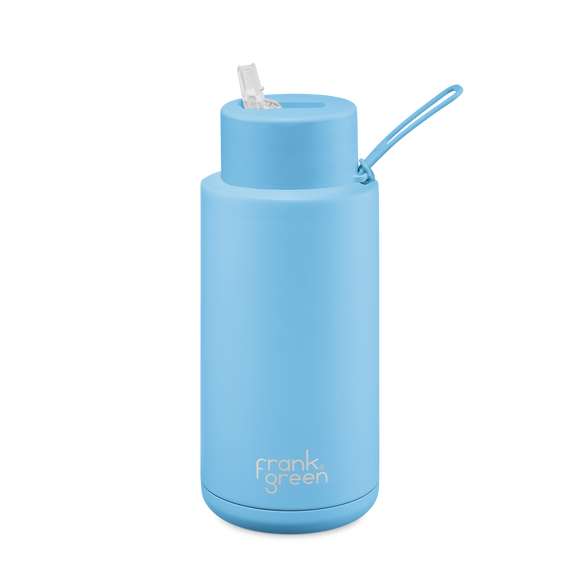 Frank Green Limited Edition Drink Bottle - 34oz Sky Blue