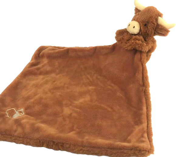 Longhorn Highland Cow Plush Baby Soft Toy Soother Comforter