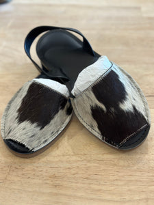 Cowhide Sling Back Footwear