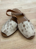 Cowhide Sling Back Footwear