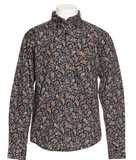 Cinch Boys Paisley Shirt - Nav