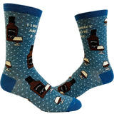 I like Whiskey and Maybe 3 People Mens Socks